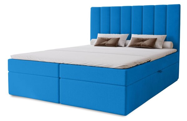 Hotelová jednolôžková posteľ 120x200 GRETNA - modrá