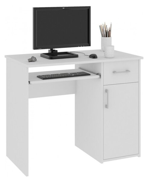 Písací stôl SPIN, 90x74x50, biely