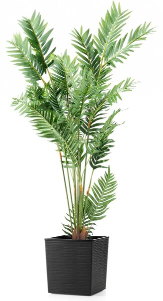 PLASTOVÝ KVETINÁČ FLORE RIFLO SADA 2KS 30X30 CM+25X25 CM ČIERNA