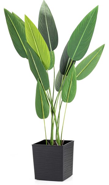 PLASTOVÝ KVETINÁČ FLORE RIFLO SADA 2KS 30X30 CM+25X25 CM ČIERNA