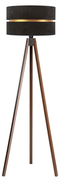Duolla - Stojacia lampa DUO 1xE27/60W/230V pr. 44 cm čierna/wenge
