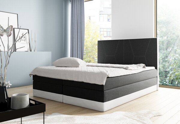 Čalúnená posteľ ENZO + topper, 200x200, inari 100/soft 17