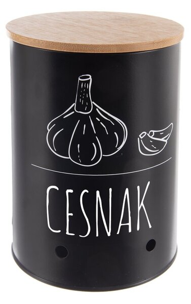Dóza pr. 11 cm Cesnak BLACK