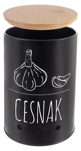 Dóza pr. 11 cm Cesnak BLACK