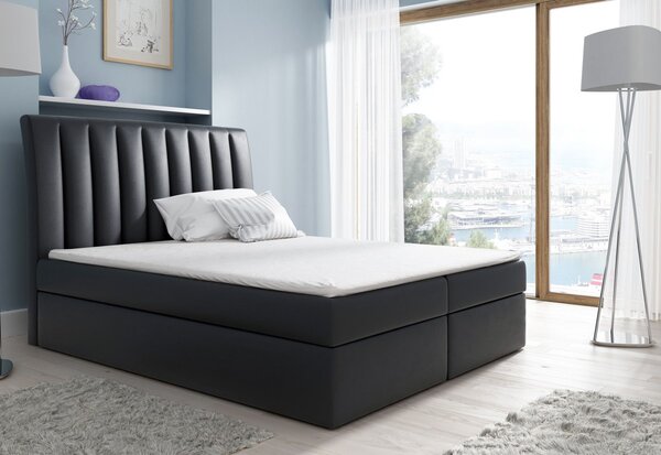 Čalúnená posteľ NERO + topper, 200x200, soft 11