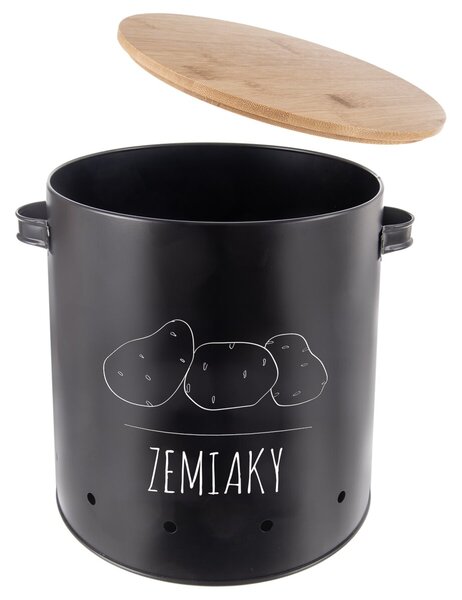 Dóza pr. 22,5 cm Zemiaky BLACK