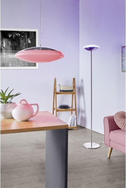 Eglo 33325 - LED RGBW stmievateľná stojacia lampa FRATTINA-C LED/18W/230V matný chróm