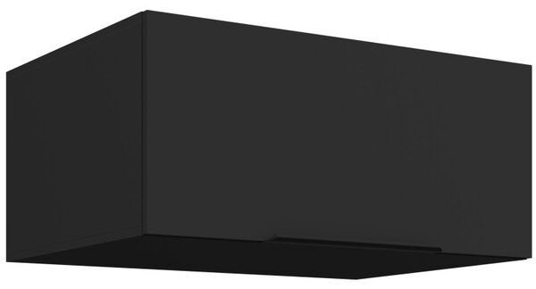 Hlboká digestorová skrinka LUNARA - šírka 80 cm, čierna