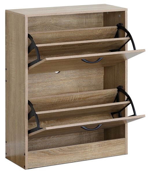 Botník s priehradkami G1014 OAK, dub, 2 poschodia