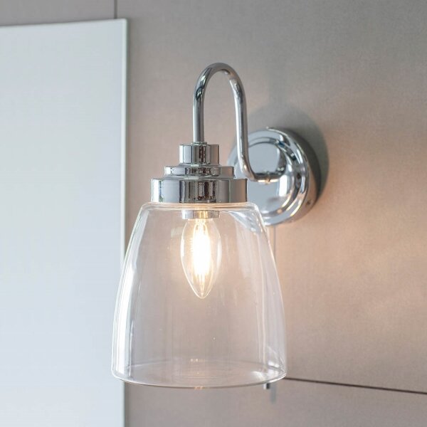 Endon 77088-Kúpeľňové nástenné svietidlo ASHBURY 1xE14/4W/230V IP44 lesklý chróm