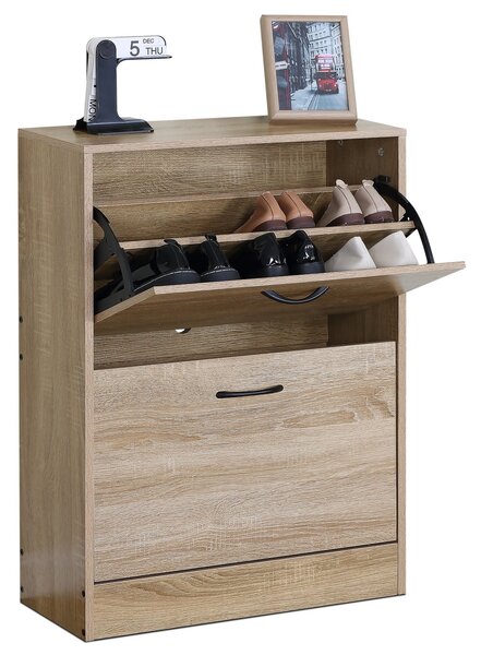 Botník s priehradkami G1014 OAK, dub, 2 poschodia