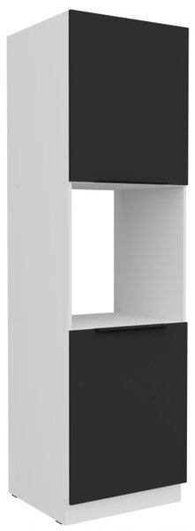Kuchynská skriňa na vstavanú rúru LUNARA - šírka 60 cm, čierna / biela