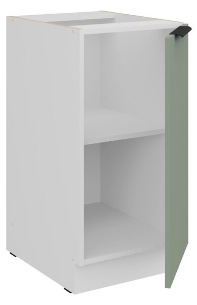 Dolná jednodverová skrinka LUNARA - šírka 40 cm, zelená / biela