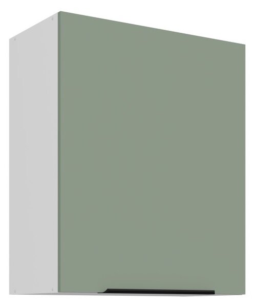 Horná kuchynská skrinka LUNARA - šírka 60 cm, zelená / biela