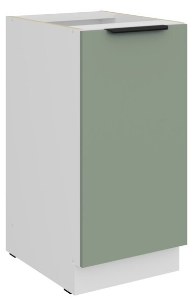 Dolná jednodverová skrinka LUNARA - šírka 40 cm, zelená / biela