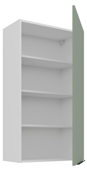 Vysoká horná kuchynská skrinka LUNARA - šírka 60 cm, zelená/biela