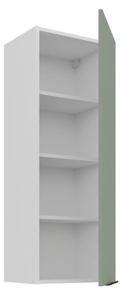 Vysoká horná kuchynská skrinka LUNARA - šírka 40 cm, zelená/biela