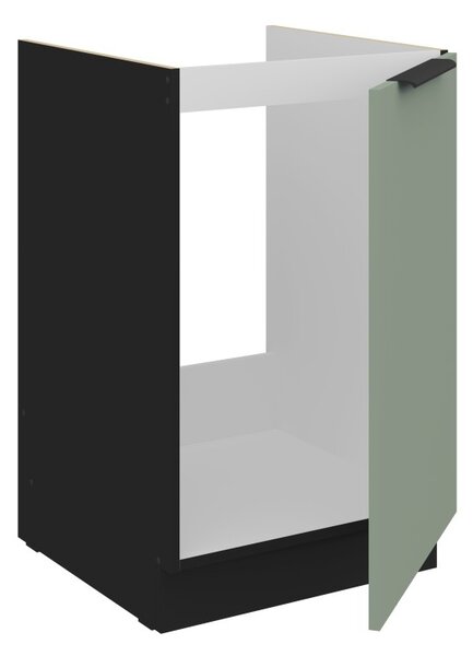 Dolná drezová skrinka LUNARA - šírka 50 cm, zelená / čierna