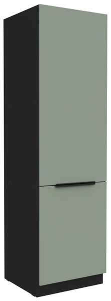 Potravinová skriňa LUNARA - šírka 60 cm, zelená / čierna