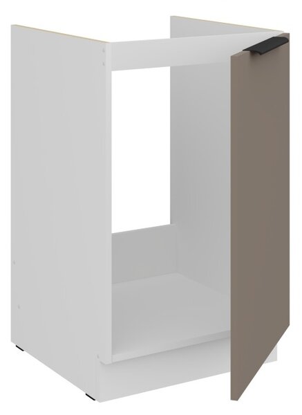 Dolná drezová skrinka LUNARA - šírka 50 cm, tmavo béžová / biela