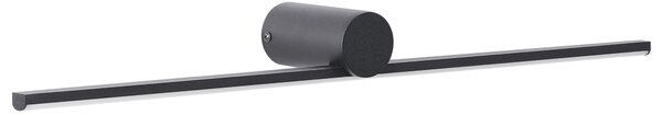 Obrazové a zrkadlové LED svietidlo čierne kovové práškové lakovanie kúpeľňa obývacia izba moderná nástenná lampa
