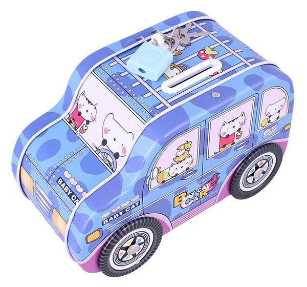 Pokladnička pre deti Auto (Detská pokladnička na zámok)