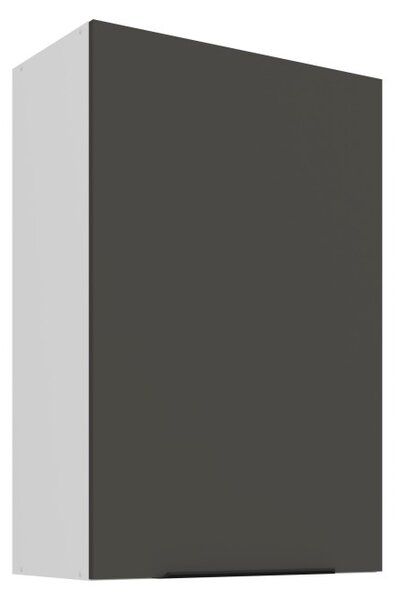 Vysoká horná skrinka LUNARA - šírka 60 cm, grafit/biela