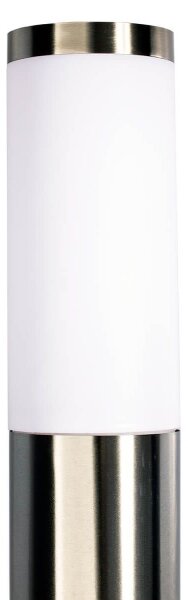 Vonkajšia lampa LIVIA 1xE27/10W/230V 45 cm IP44 strieborná
