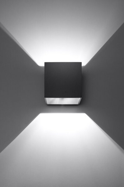 Sollux SL.0057 - Nástenné svietidlo QUAD 1 1xG9/8W/230V čierna