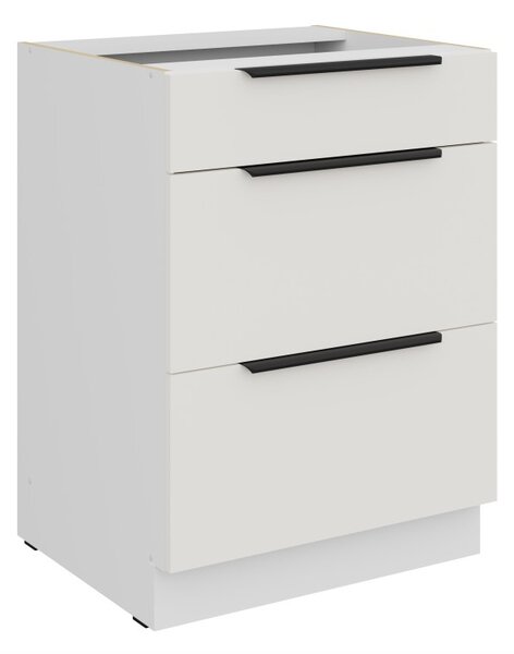 Šuplíková skrinka LUNARA - šírka 60 cm, biela