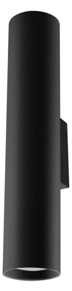 Sollux SL.0330 - Nástenné svietidlo LAGOS 2 2xGU10/10W/230V čierna