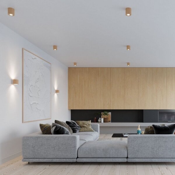 Sollux SL.0490 - Nástenné svietidlo ORBIS 1xG9/40W/230V drevo