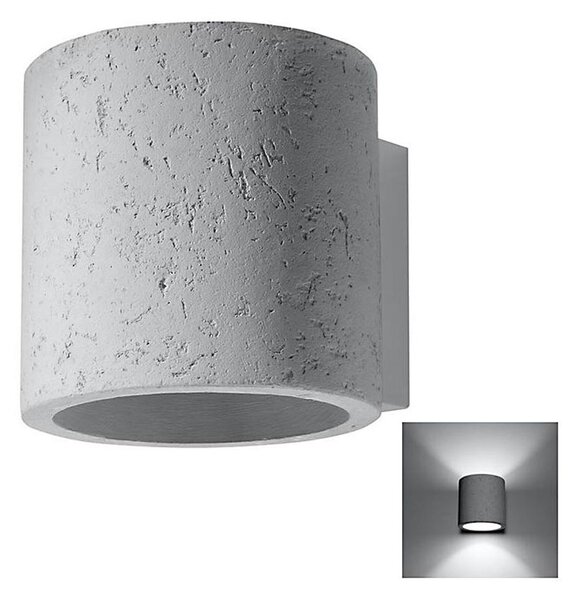 Sollux SL.0486 - Nástenné svietidlo ORBIS 1xG9/40W/230V betón