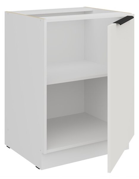Dolná jednodverová skrinka LUNARA - šírka 60 cm, biela