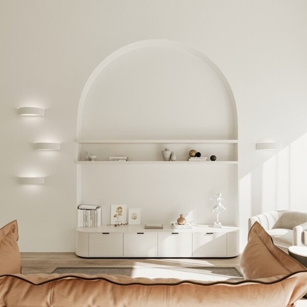 Sollux SL.0001 - Nástenné svietidlo ATENA 1xE27/60W/230V 40,5 cm biela