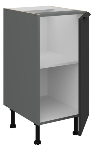 Dolná jednodverová skrinka LUNARA - šírka 40 cm, čierna / antracit