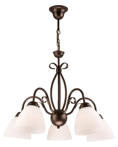 Luster na reťazi ADELLE 5xE27/60W/230V