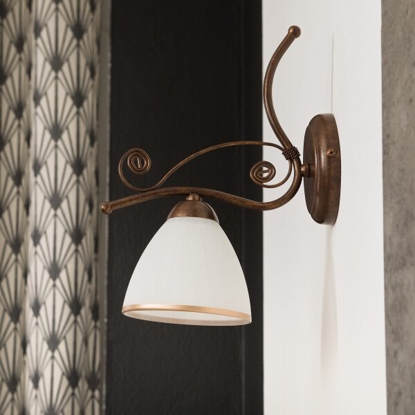 Nástenná lampa RETRO II 1xE27/60W/230V bronz patina
