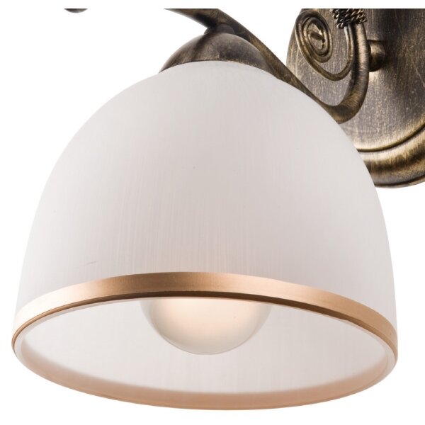 Nástenná lampa RETRO II 1xE27/60W/230V zlatá patina