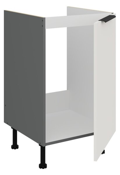 Dolná drezová skrinka LUNARA - šírka 50 cm, biela / antracit