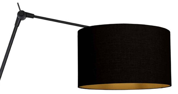 Nástenné svetlo Prestige Chic čierna/čierna-zlatá Výška 90 cm, Čierna, Obývacia izba / jedáleň, kov, Nástenné svietidlo