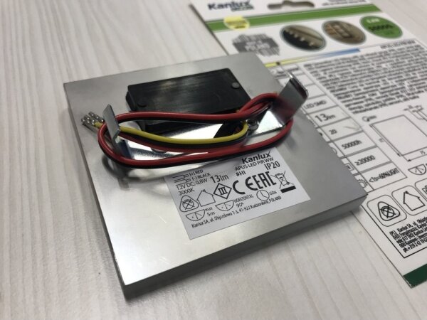 Kanlux 27370 - LED schodiskové svietidlo APUS so senzorom LED/0,8W/12V 3000K
