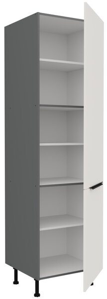 Potravinová skriňa LUNARA - šírka 60 cm, biela / antracit