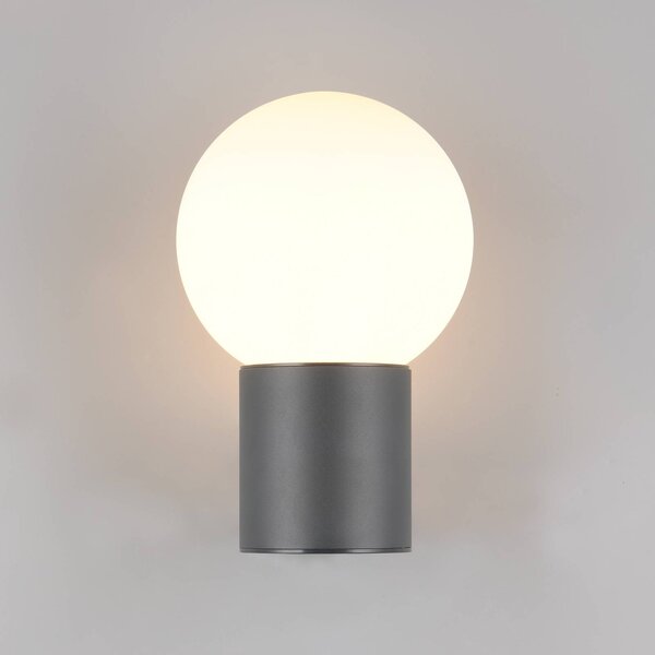 Trio Lighting Vonkajšie nástenné svietidlo Mures, antracitová, výška 28 cm, kov, Čierna, Hliník, Moderný, Nástenné svietidlo