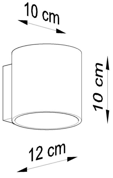 Sollux SL.0566 - Nástenné svietidlo ORBIS 1 1xG9/40W/230V antracit