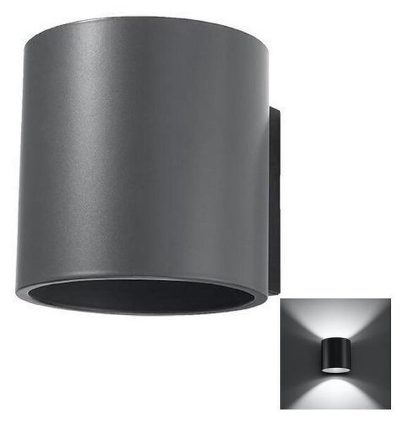 Sollux SL.0566 - Nástenné svietidlo ORBIS 1 1xG9/40W/230V antracit