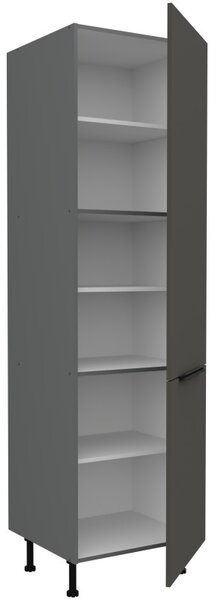 Potravinová skriňa LUNARA - šírka 60 cm, grafit/antracit