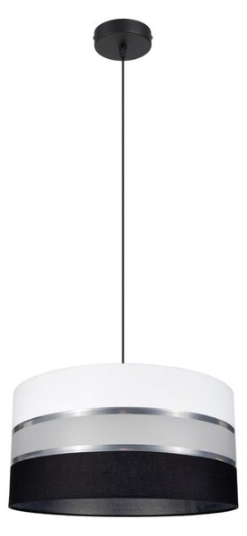 Luster na lanku CORAL 1xE27/60W/230V čiernobiela