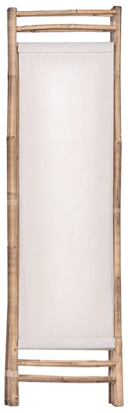 5-dielna záhradná zástena svetlohnedá bambusové drevo 225 x 160 cm Japandi prírodná drevená deliaca stena do spálne