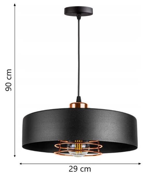 Luster na lanku VEST 1xE27/60W/230V